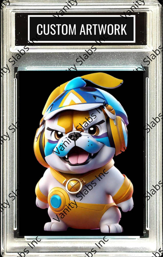 Ai Custom Art for Trading Card (Cool Bulldog) - Digital Download or Print and Ship -  from [store] by Vanity Slabs Inc - ai, Artwork