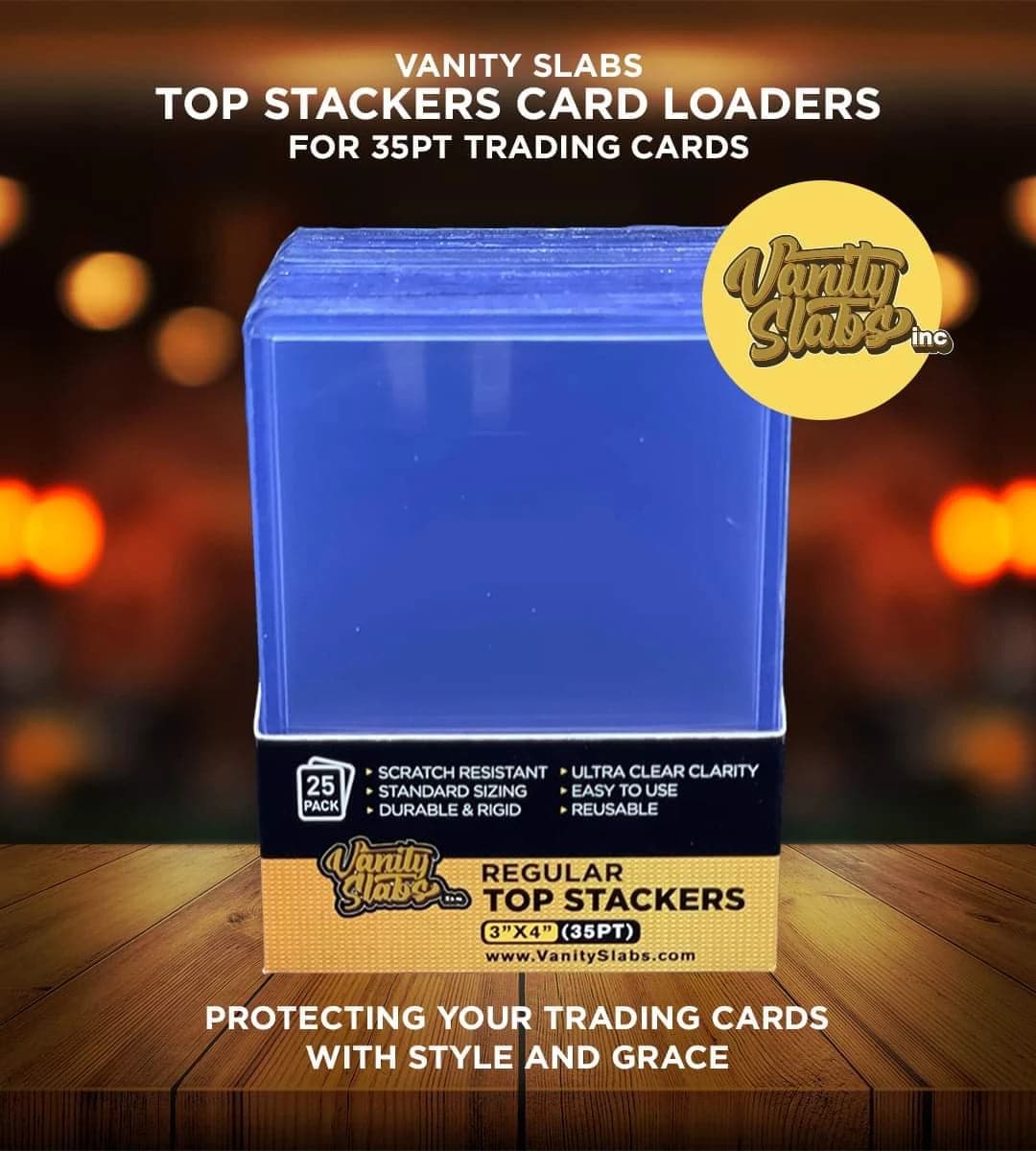 Vanity Slabs Top Stackers 25 pack Card Loader Standard Trading Card Holders